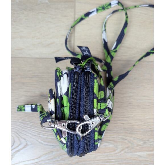 Vera Bradley Lucky You All in One Crossbody Wallet Wristlet Navy Floral NEW - Picture 6 of 10